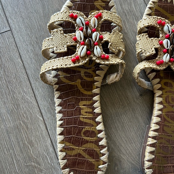 ⬇️ PRICE⬇️ SAM EDELMAN • Flat Tan Slip On Sandal • size 7 - Picture 6 of 6